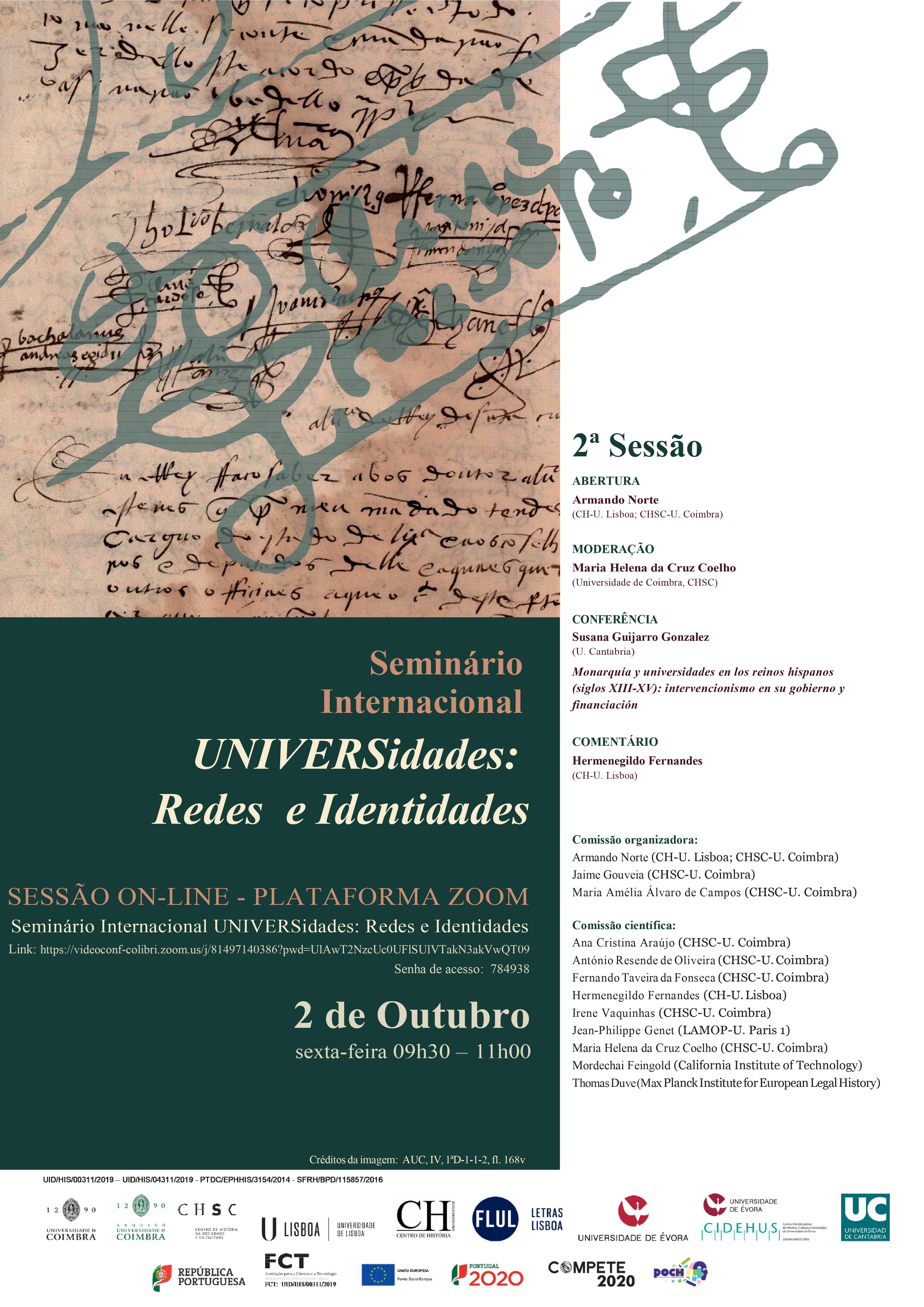 Seminário Internacional UNIVERSidades: redes e identidades – 2.ª SESSÃO