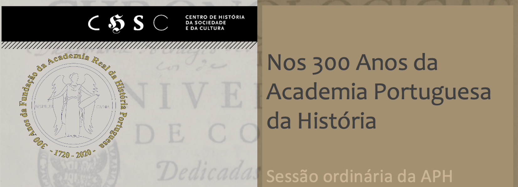 300 Anos da Academia Portuguesa da História