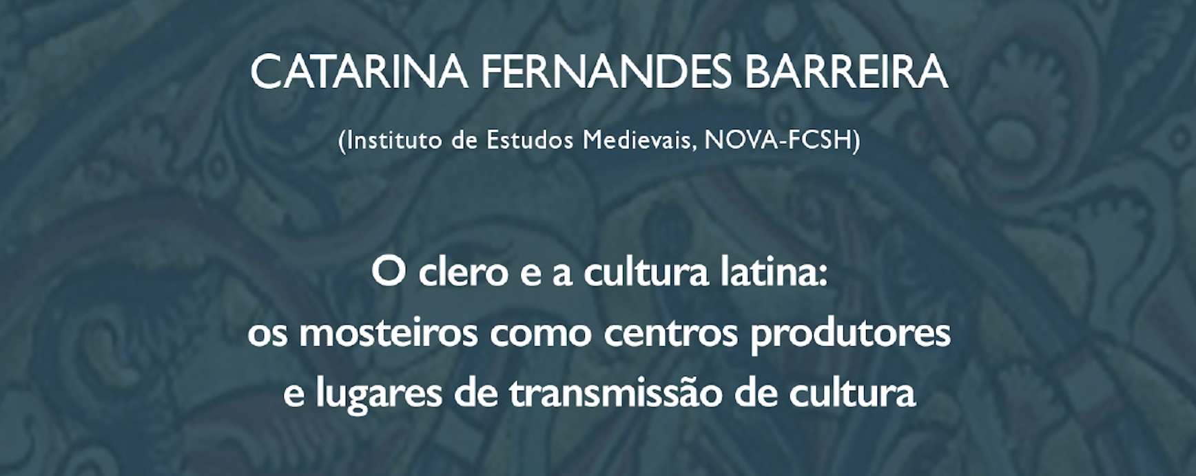 Open lecture Catarina Fernandes Barreira
